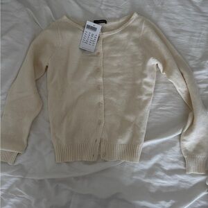 Brandy Melville Cream Cardigan Sweater